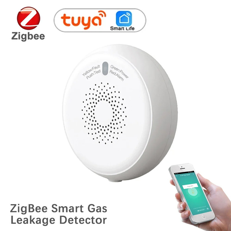 Smart ZigBee Gas Leakage Detector Combustible Sensor LPG Gas Natural Gas Sensor Alarm Detector Tuya 