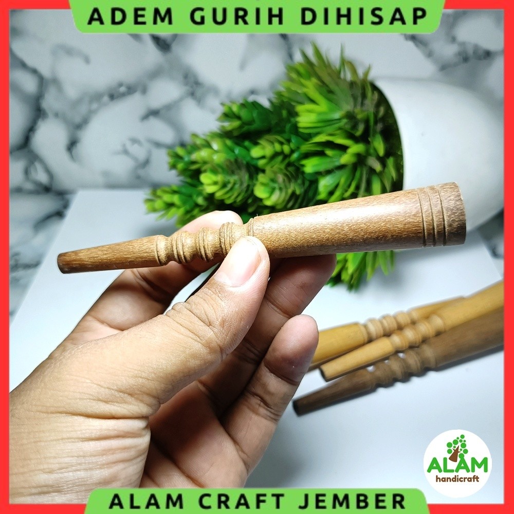 Once Pi Pa kayu gaharu ukir 12cm