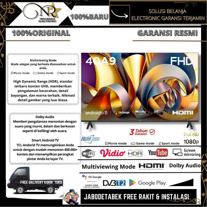 TCL 40A9 -FULLHD HDR - DOLBY AUDIO TV-ANDROID 11 40'INCH 2023-TCL 40A9