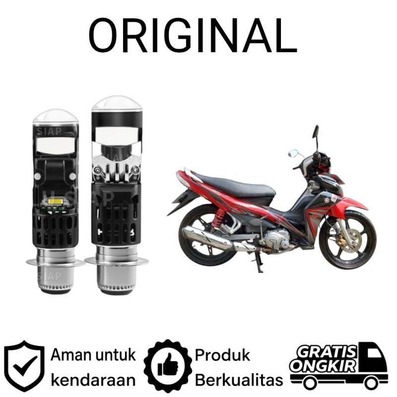AM 1pcs Lampu depan LED H6 Mini BiLED motor Yamaha jupiter Z 2010