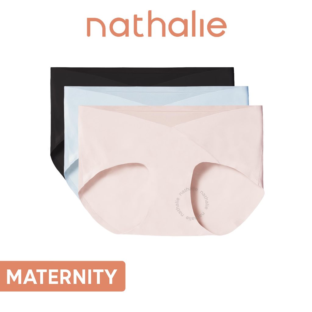 Nathalie Celana Dalam Seamless Maternity Midi Wanita CD Bumil Panty Seemless Hamil 1 Pcs NTCM 3495D 
