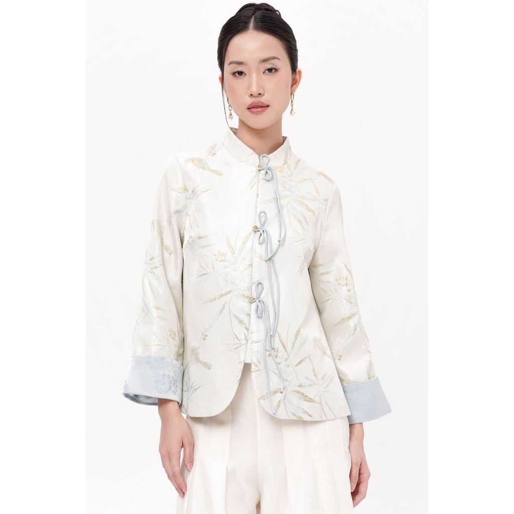 LOVE AND FLAIR - Chunxia Qipao Outer In Ivory