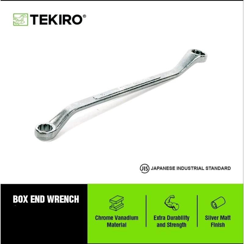TEKIRO be 0068 kunci ring 22x24 mm (BENGKOK) box end wrench 22 X 24 ORIGINAL 22mm x 24mm