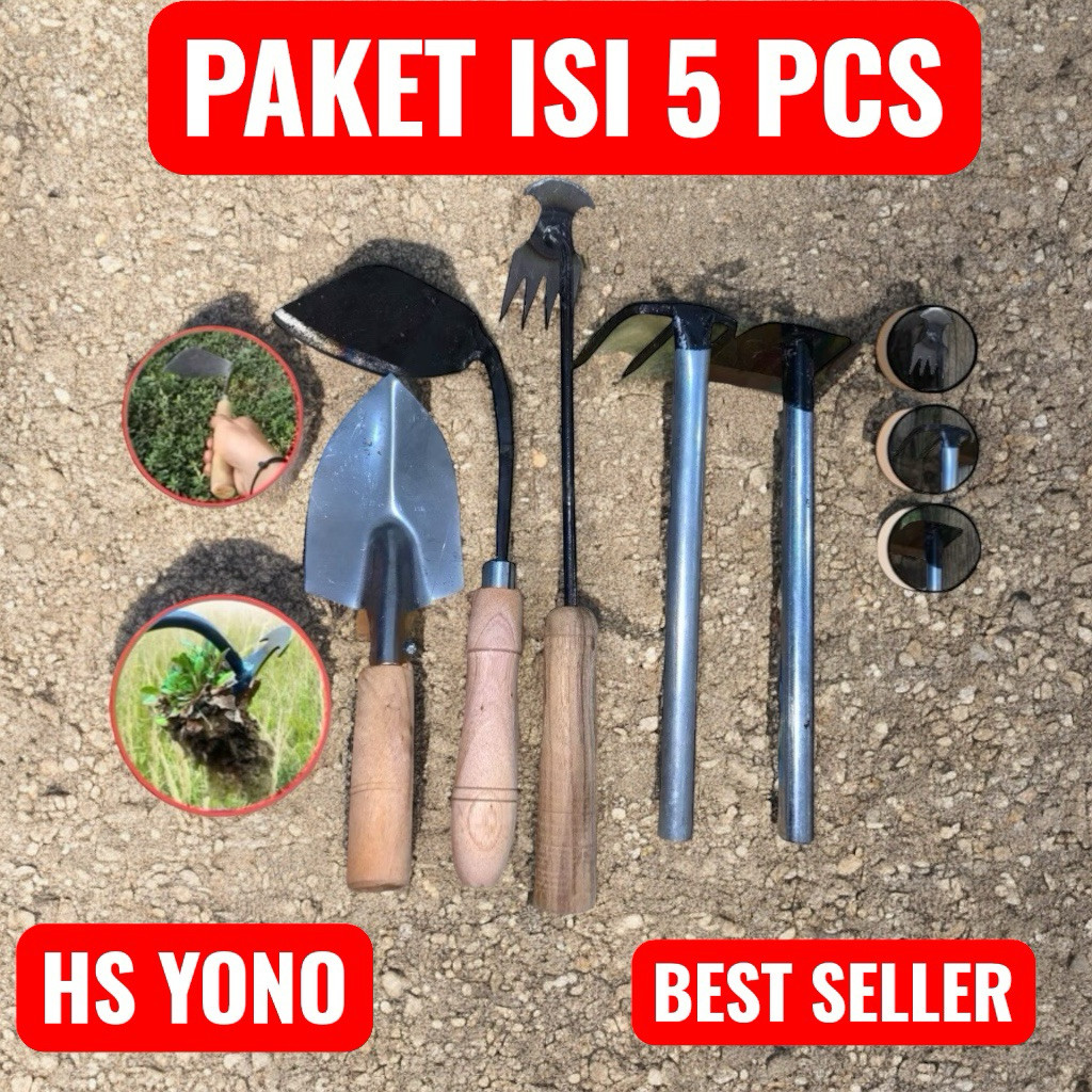 Paket Lengkap Alat Berkebun Isi 5 pcs/ Perlengkapan Berkebun/Set Alat Berkebun