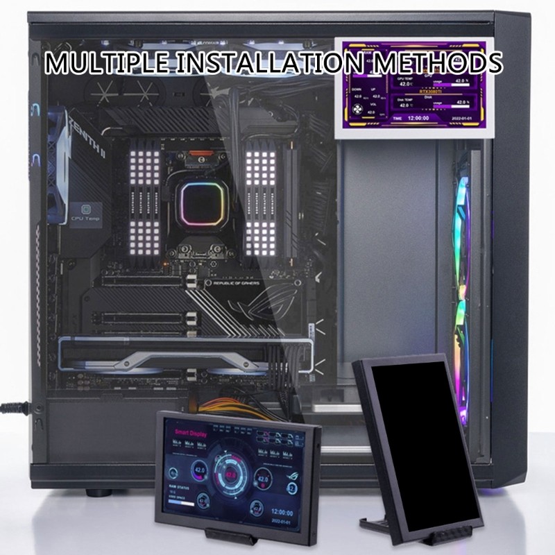 IPS USB Screen AIDA64 Type C Secondary Screen PC CPU Data Monitors Computer Temperature splay