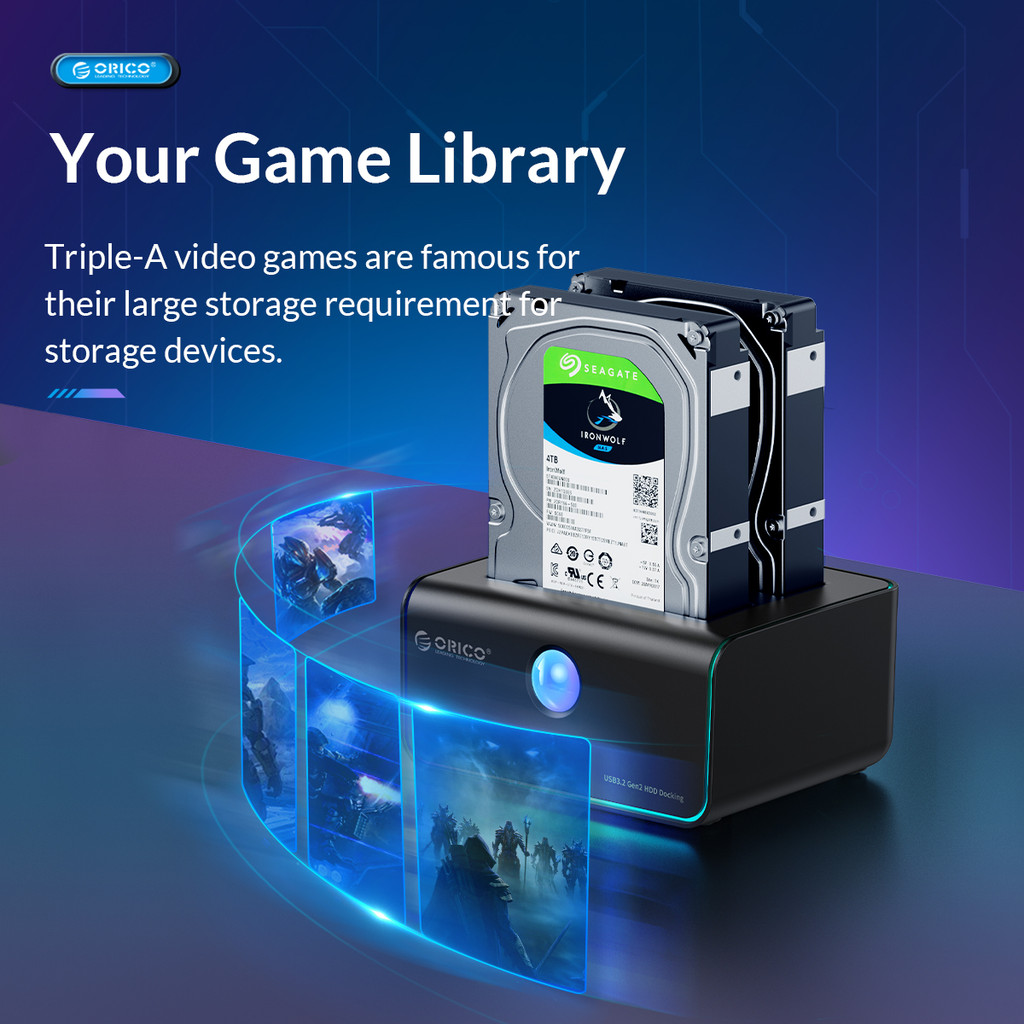 ORICO 8828C3 2-bay HDD Docking Station DUAL BAY