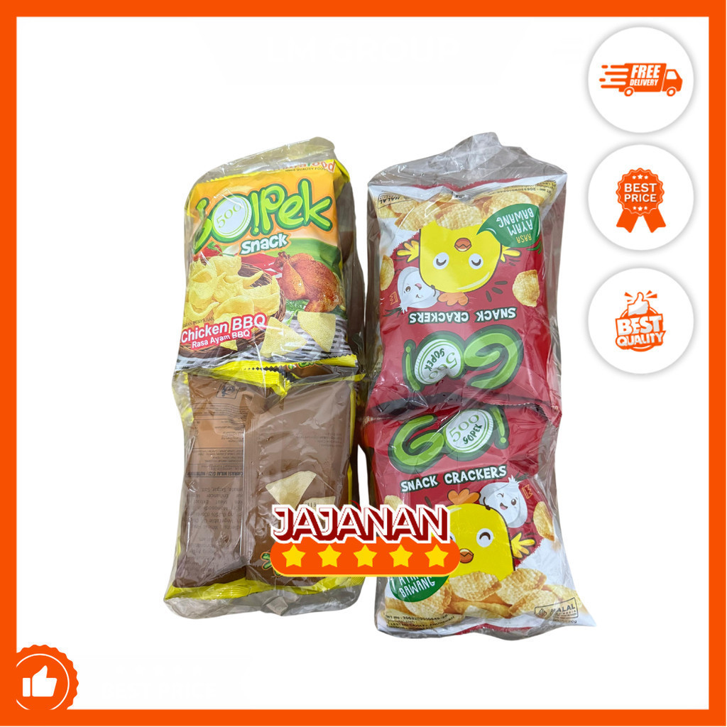 TERLARIS [Ecer 2000] Gopek Chiki 1 Pack Isi 10 Pcsx20Gr | Jajanan Snack Grosir Termurah