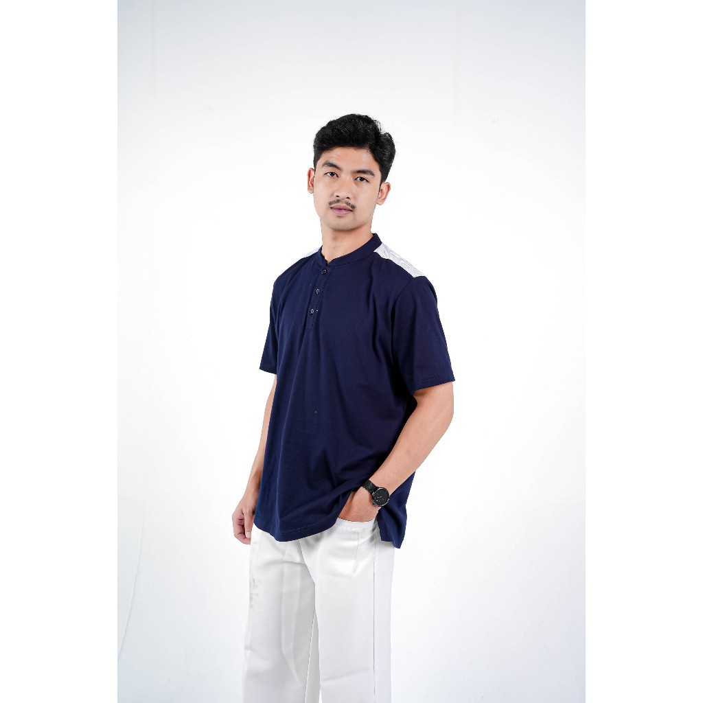 N2N Bisma Kaos Koko Shanghai Pria Lengan Pendek Cotton