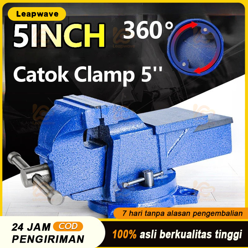 Catok Clamp 5'' / catok paron / Ragum Klem / Catok Meja / Bench Vise / Ragum Tanggem  Alat Jepit Ser