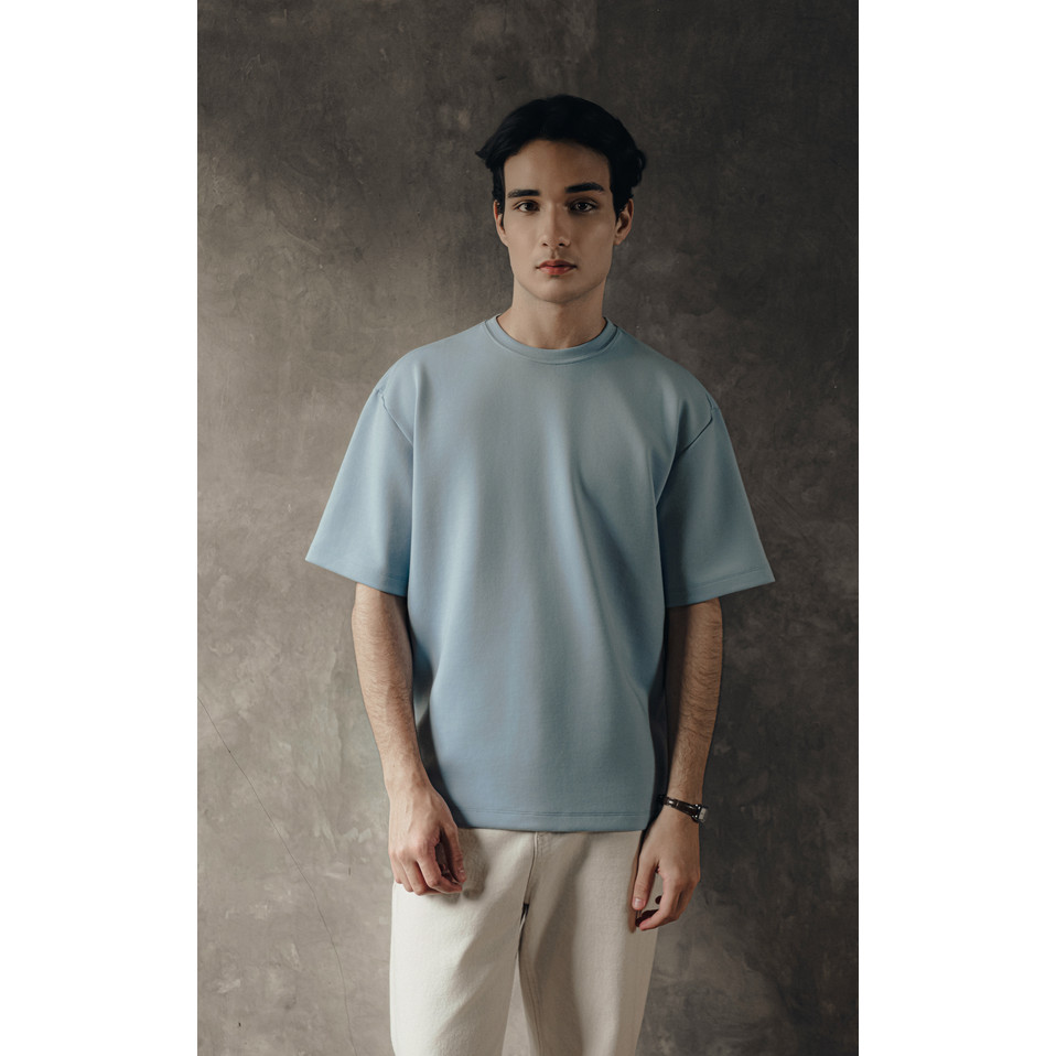 LARUSSO Kaos Pria Aircool Oversize Tee - Borrowed Blue