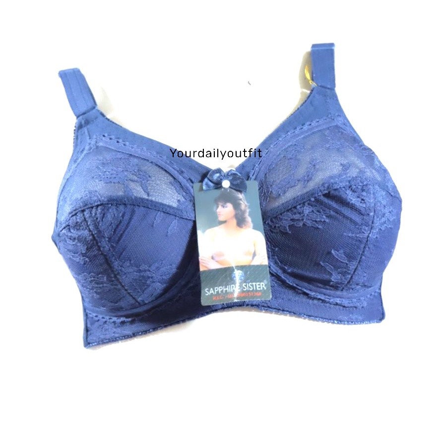 NIWASUMA Bh Sister Sapphire Sister Bra Classic Tanpa busa dan Tanpa Kawat Original / BH Sister Orisi
