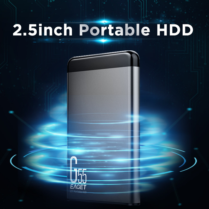 Eaget 2.5 inch Portable HDD 5400 RPM USB 3.0 Hard Disk Drive 500GB 1TB 2TB External Mechanical Hard 