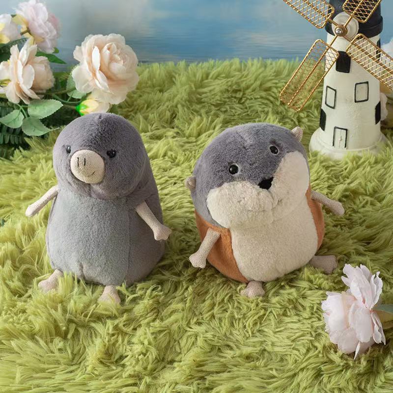 Latest Cute Mole Tourist Mouse Doll Stuffed Plush Toy Handmade Doll Cartoon Anime Cute Children's Bi