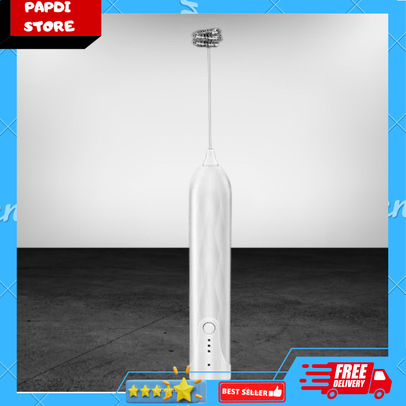 Pengocok Telur Krim Minuman Hand Mixer Mini Balloon Whisk Foamer USB Charger