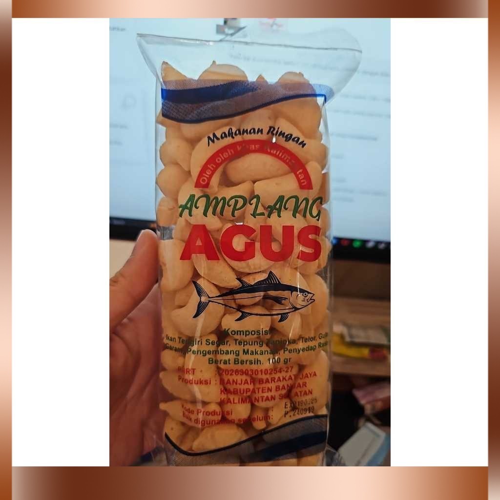 AMPLANG AGUS KRUPUK KUKU MACAN IKAN TENGIRI KHAS KALIMANTAN