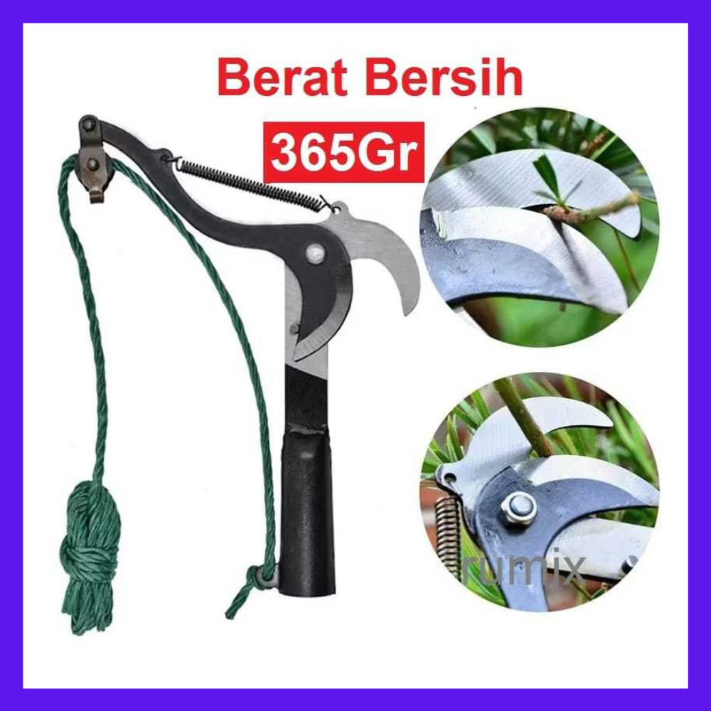 Alat Potong Dahan Pohon Gunting Dahan Ranting Model Tarik Tali KNIFEZER Gunting Dahan Tinggi Ranting