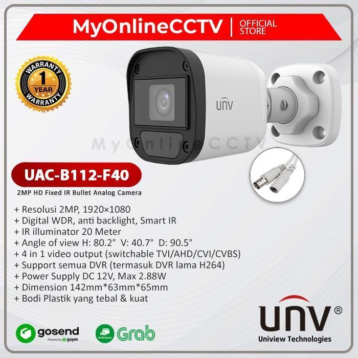 Kamera CCTV Outdoor AHD Asli 2 MP Camera 1080P Interlu UNV - UNV
