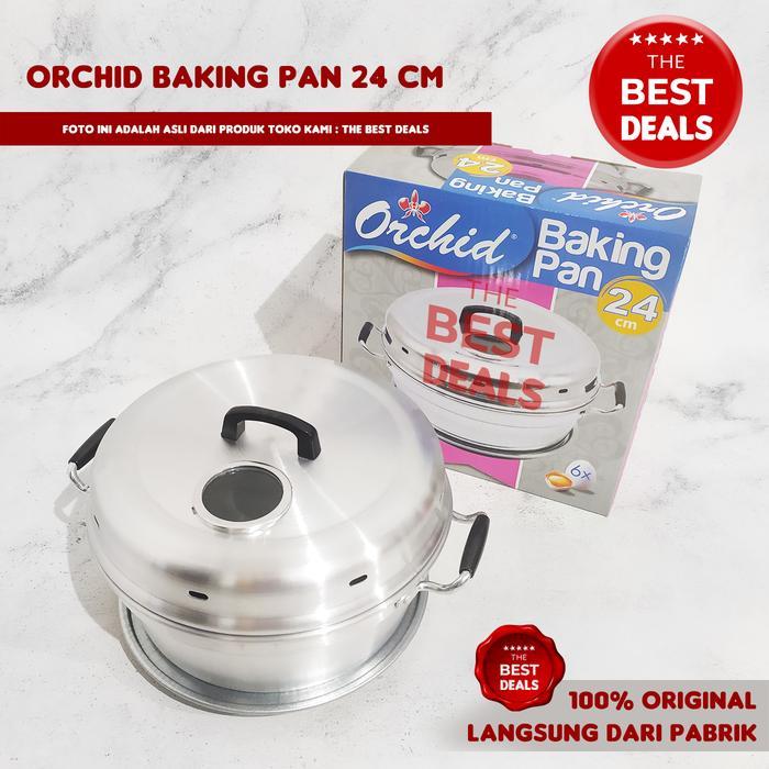 Orchid Baking Pan 24 cm (Panci Cetakan Pemanggang Bolu)