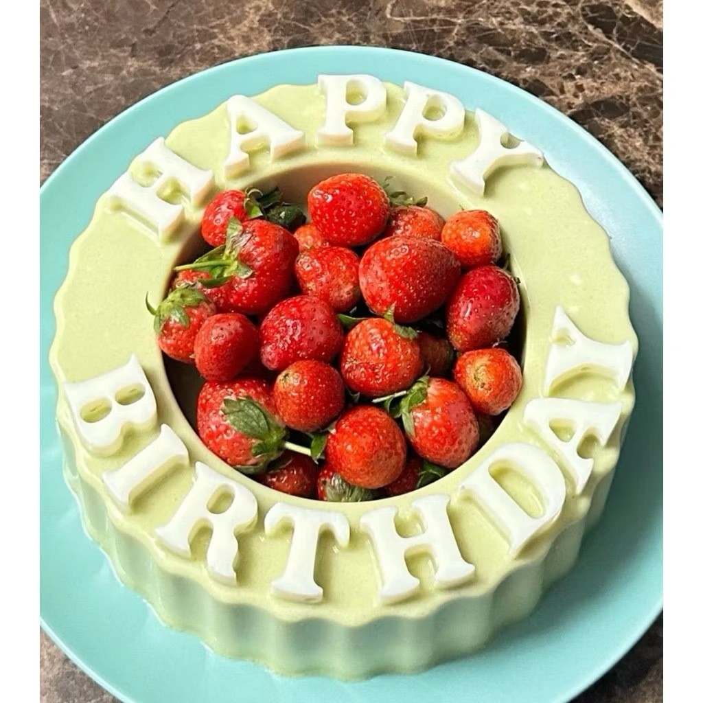 Cetakan Puding Happy Birthday Happy Birthday Loyang Agar Ulang Tahun Plastik 20cm Cetakan Puding kue