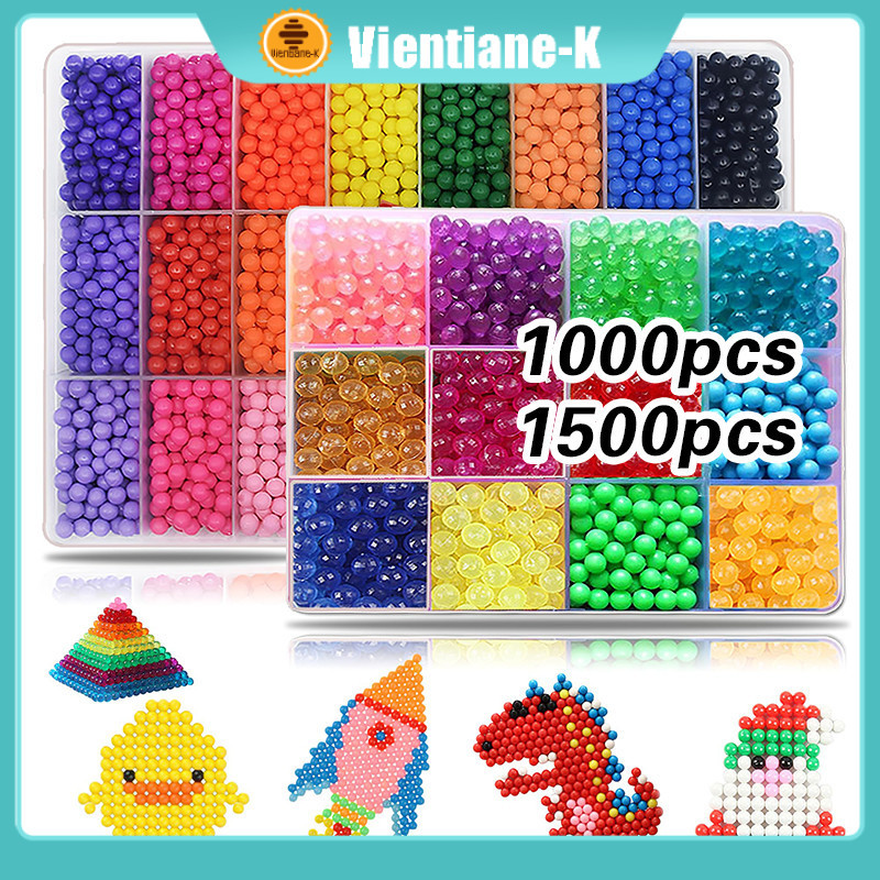 1000/1500 PCS DIY Magic Water Beads / Mainan Edukasi Anak / Water Spray Magic Crystal