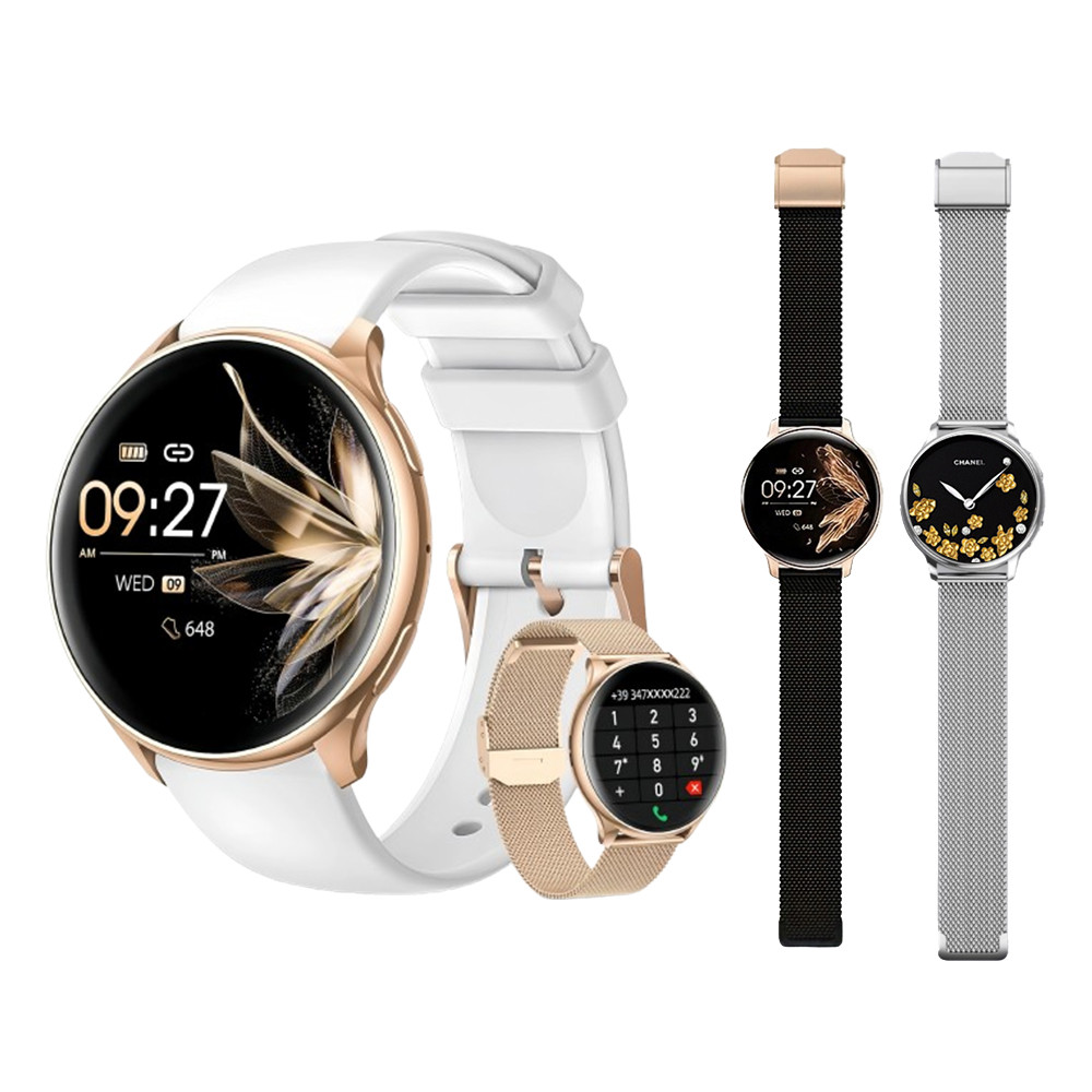 Smart Watch for Women, 1.20" Fitness Watch with HR/BP/SpO2 Monitor, Female Cycle Tracking, IP67 Wate