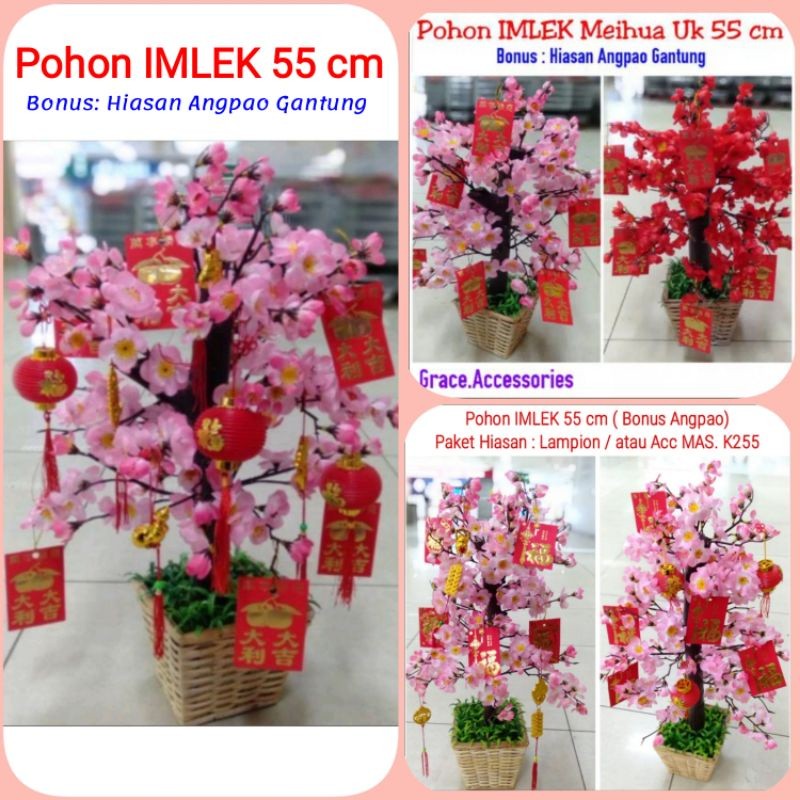 Pohon imlek meihua angpao sakura 55 cm