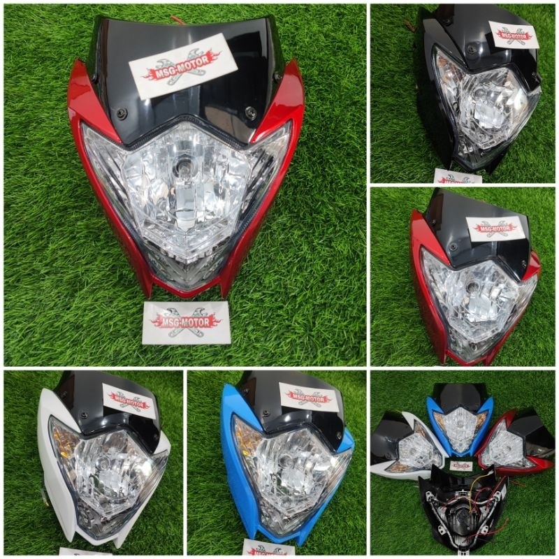 Batok kepala reflektor lampu depan satria fu 150 facelift tahun 2014
