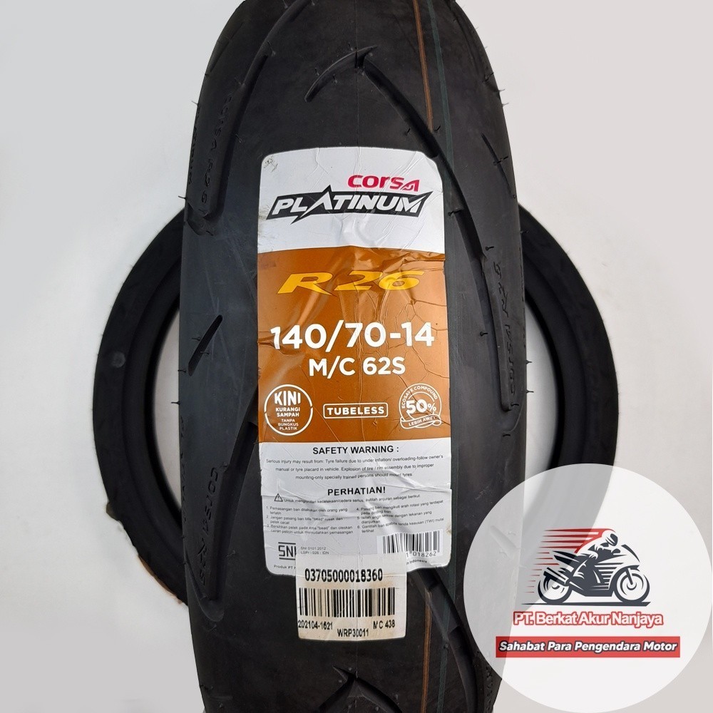 Corsa Platinum R26 140/70-14 Ban Aerox Tubeless