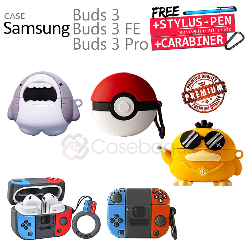 Samsung Galaxy Buds 3 / 3 Pro / 3 FE - Cartoon Cute Case TWS Bluetooth Earphone Wireless Buds3