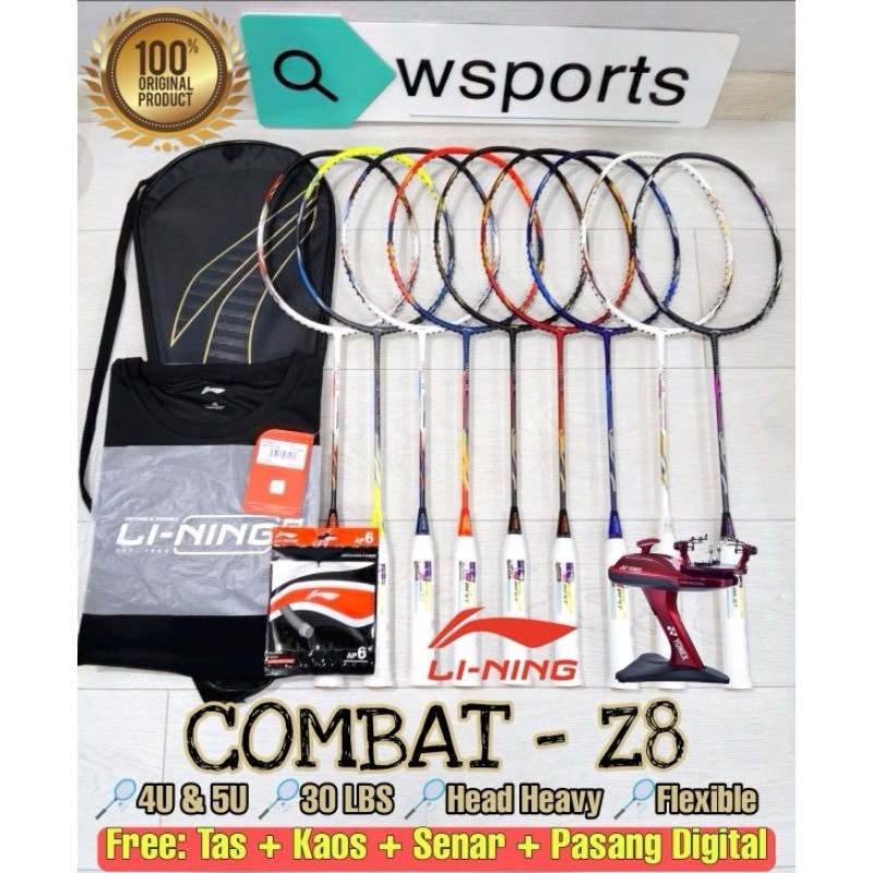 Raket Badminton LiNing Combat Z8 Blaze 100 Original