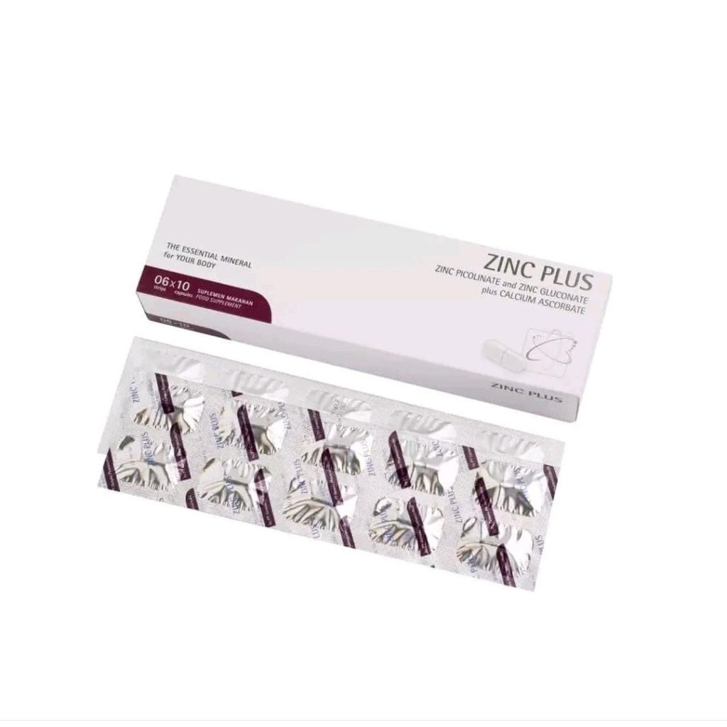 Zinc plus Suplemen / mengatasi jerawat / mengurangi rambut rontok