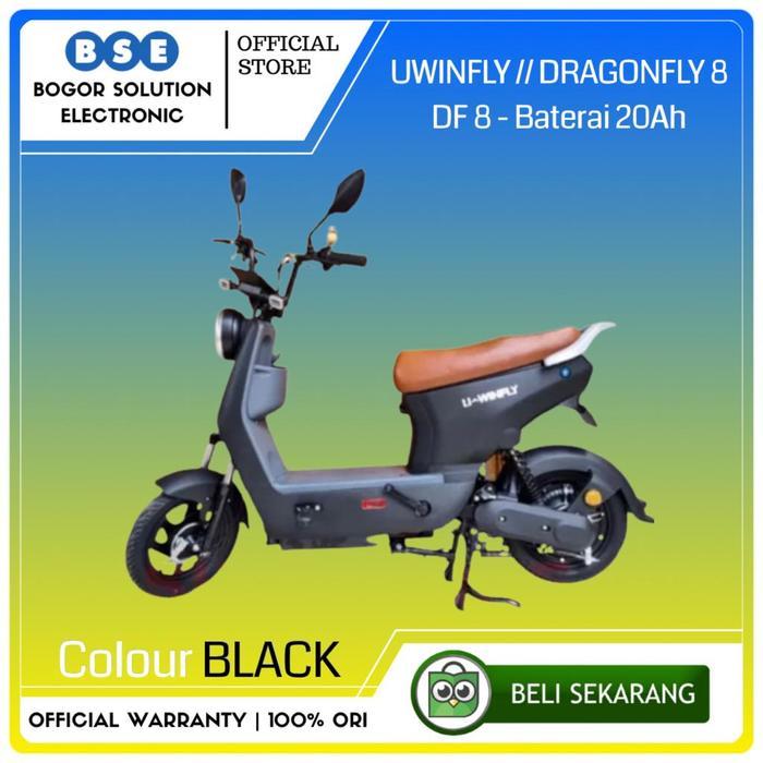 PROMO GASPOLL Sepeda Listrik Uwinfly DF8 Dragonfly 8 DF 8 20Ah Battery - Black [ORI]