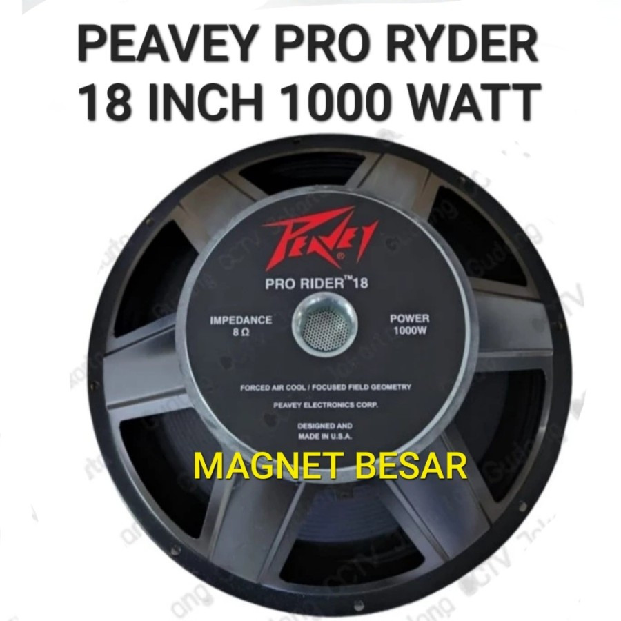 Speaker Komponen Peavey Pro Rider 18 Inch 1000 Watt Promo
