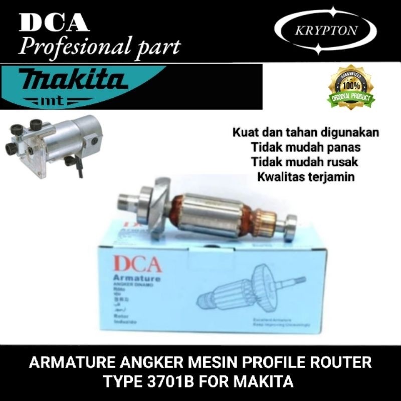 DCA armature angker mesin router profile type 3701B ( original part dca )