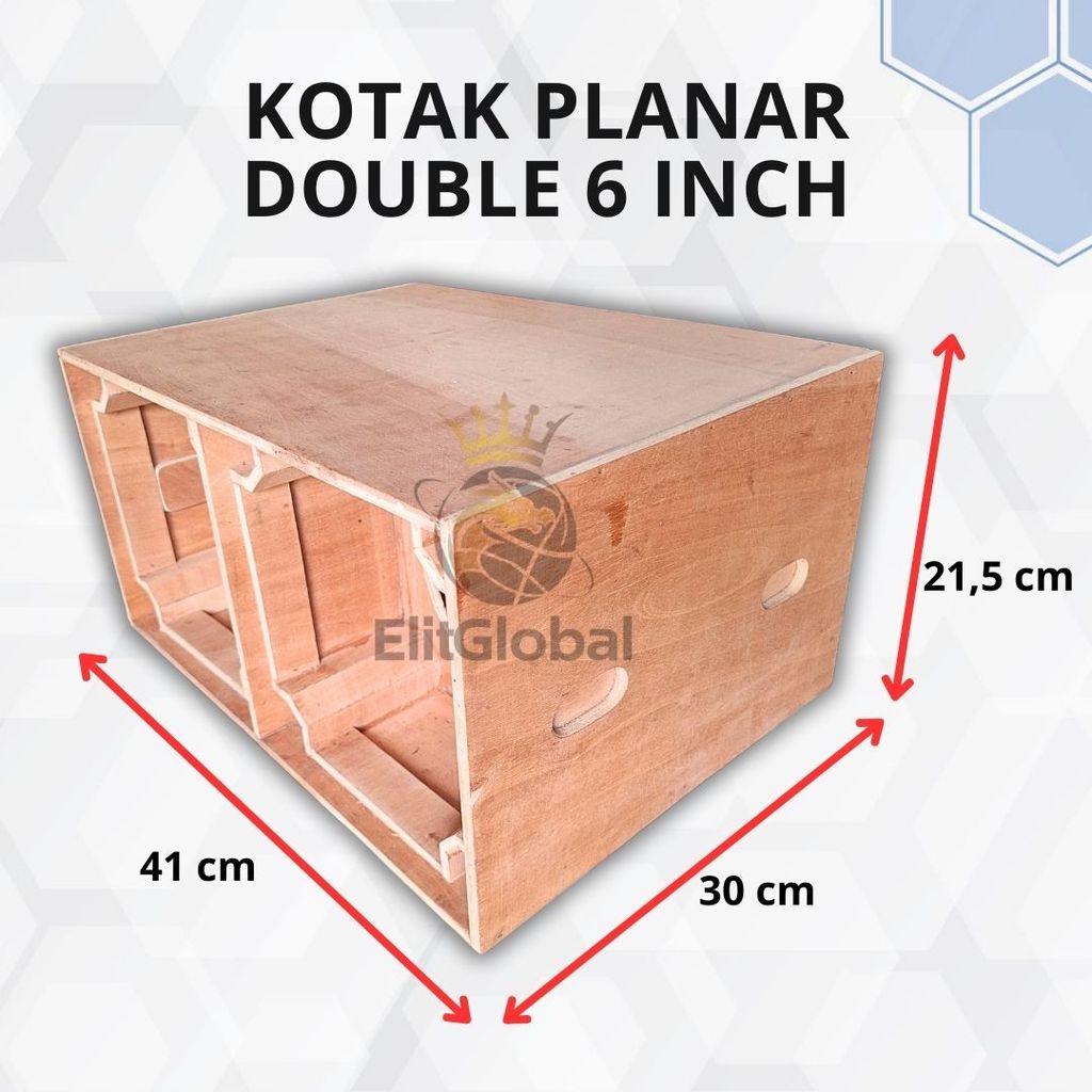 Box Speaker 6 Inch Planar Double Kayu Lapis 9mm Cocok untuk Projek Multimedia dan DIY