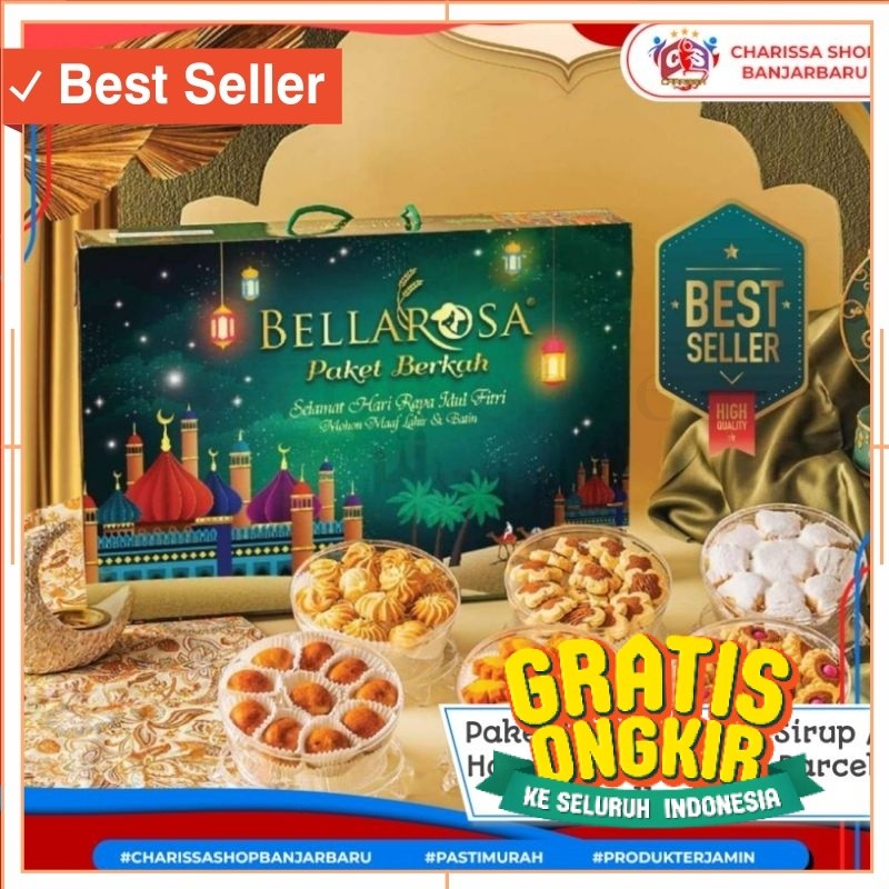 Hampers Natal Murah Unik Lucu Antik - Paket Kue Kering & Sirup Bellarosa Lebaran / Parcel Lebaran Be