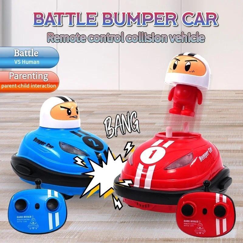 RC Toy 24G Super Battle Bumper Car Popup Doll Crash Bounce Ejection Light Childrens Remote Control T