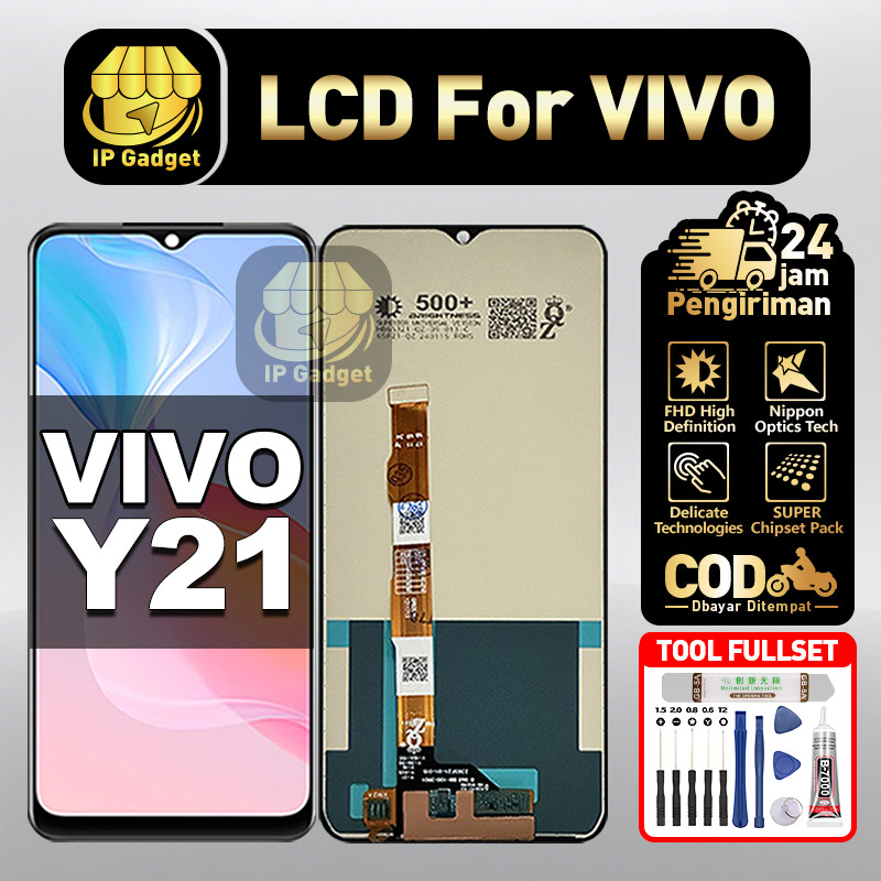 LCD VIVO Y21 Fullset LCD HP Touchscreen Layar Sentuh Touch Screen COD