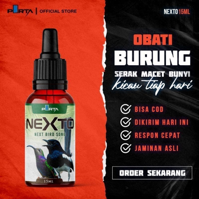 Doping NEXTO  VITAMIN BURUNG MACET KICAU SERAK SEMUA JENIS BURUNG KICAU  PROMO  - - PURY MART