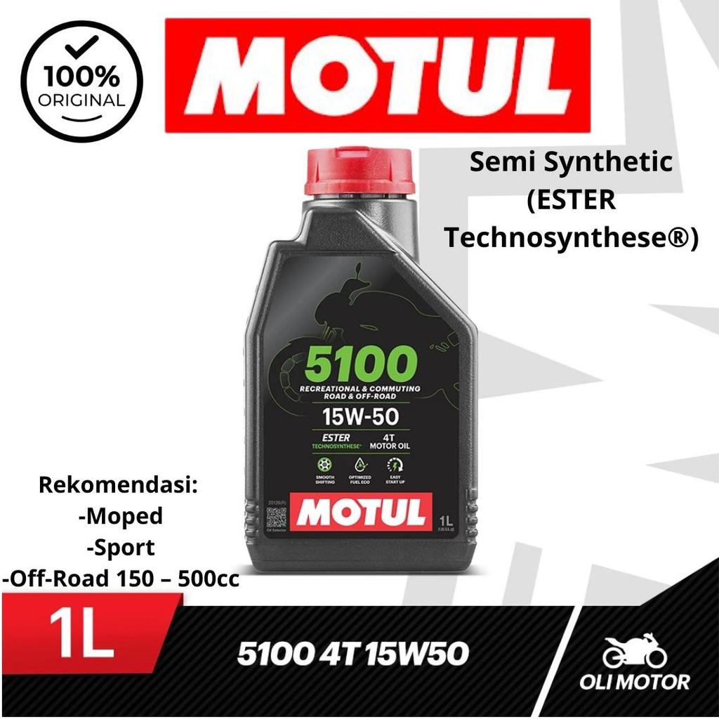 OLI MOTUL 5100 15W 50-1L | OLI MOTUL 5100 | 100% ORIGINAL PRODUCT