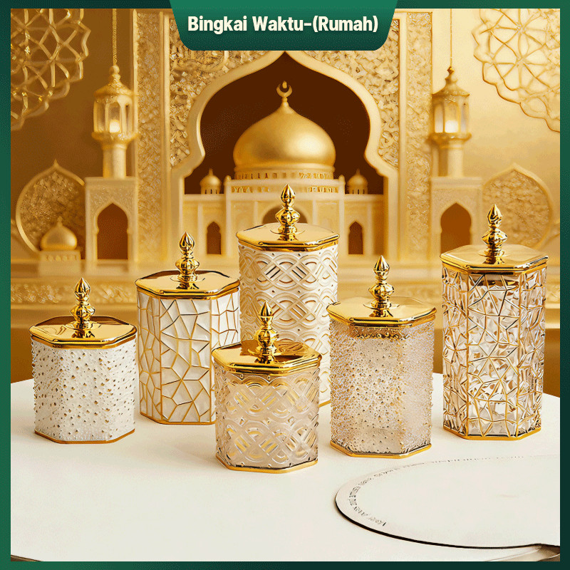 Toples Kedap Udara Toples Lebaran Mewah Toples Plastik Aesthetic Toples Kue Akrilik Toples Kue Lebar