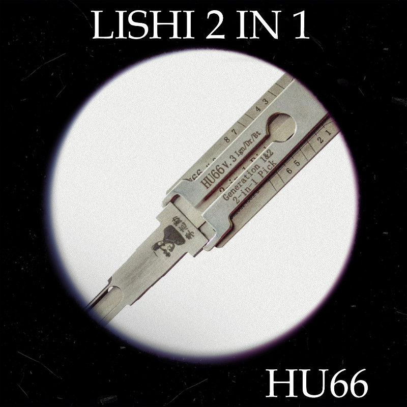 1pcs HU66 Lishi 2 in 1 Car Door Lock Picking Kit for VW for AU for SEAT for VAG Group Vehicles Lockp