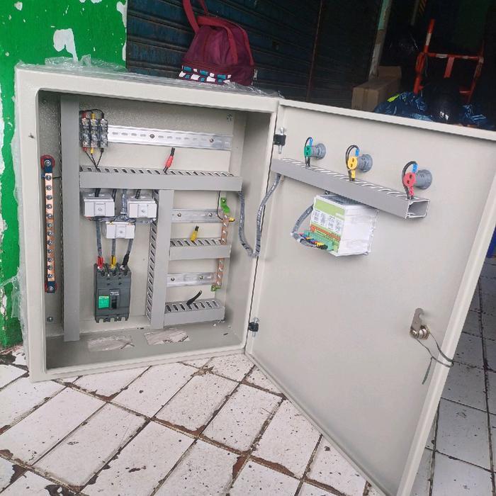 Panel Listrik 3phass 100A Komplit Amper Meter,Volt Meter Digital
