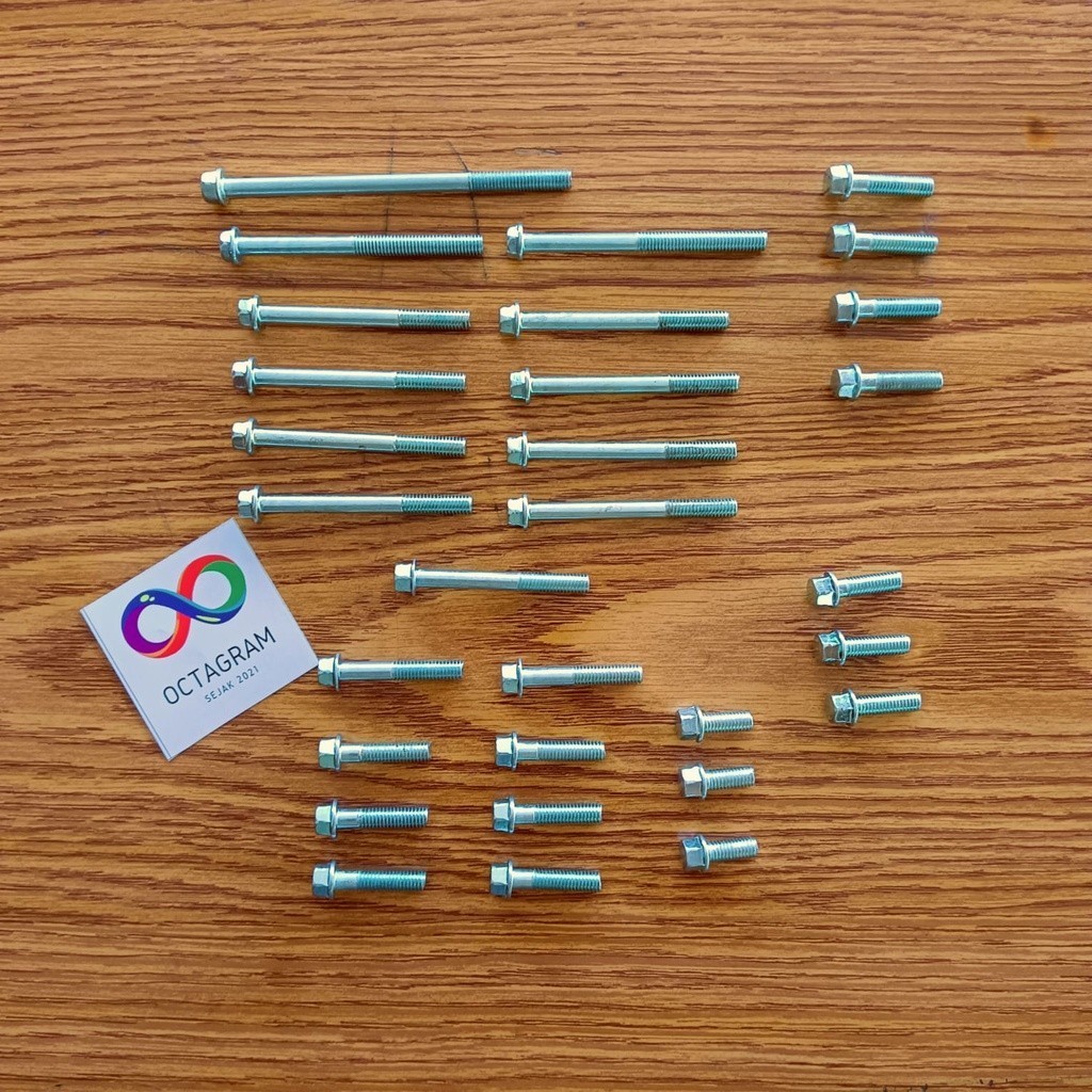 Baut CVT Nouvo Crankcase/ Block Mesin  Nouvo Crankcase