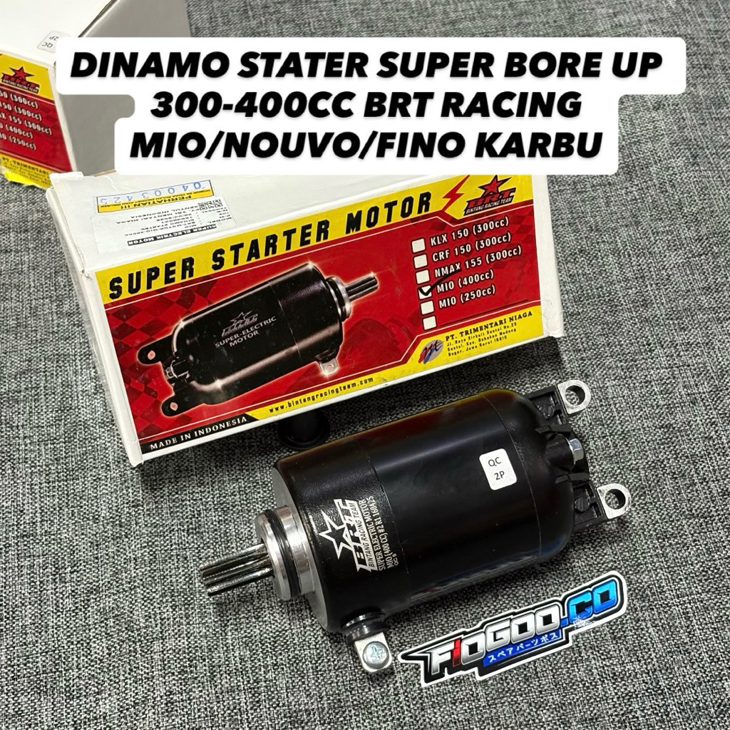DINAMO STATER SUPER BRT MIO/NOUVO/FINO 300-400CC DINAMO ELECTRIC STATER BRT BORE UP MIO SPORTY NOUVO