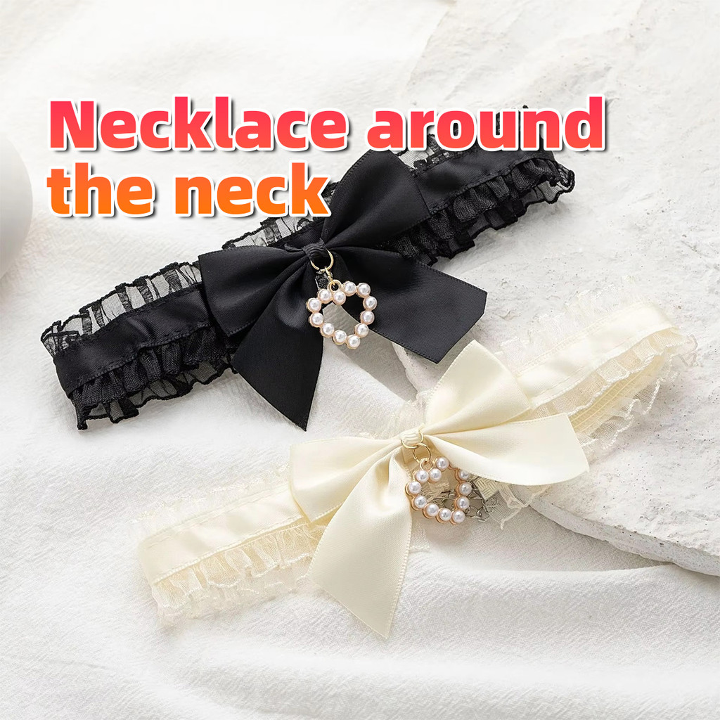 choker gothic Kalung Coker Wanita Leher 2warna Retro Elegan choker cocok untuk kebanyakan orang
