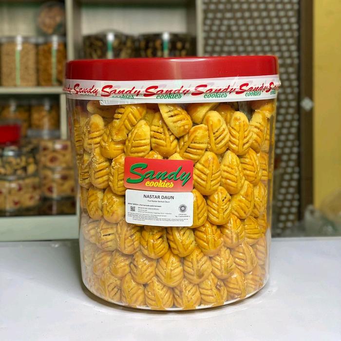 SANDY COOKIES SPESIAL (MERAH) SETENGAH KILO BISA DI MIX - Nastar Daun