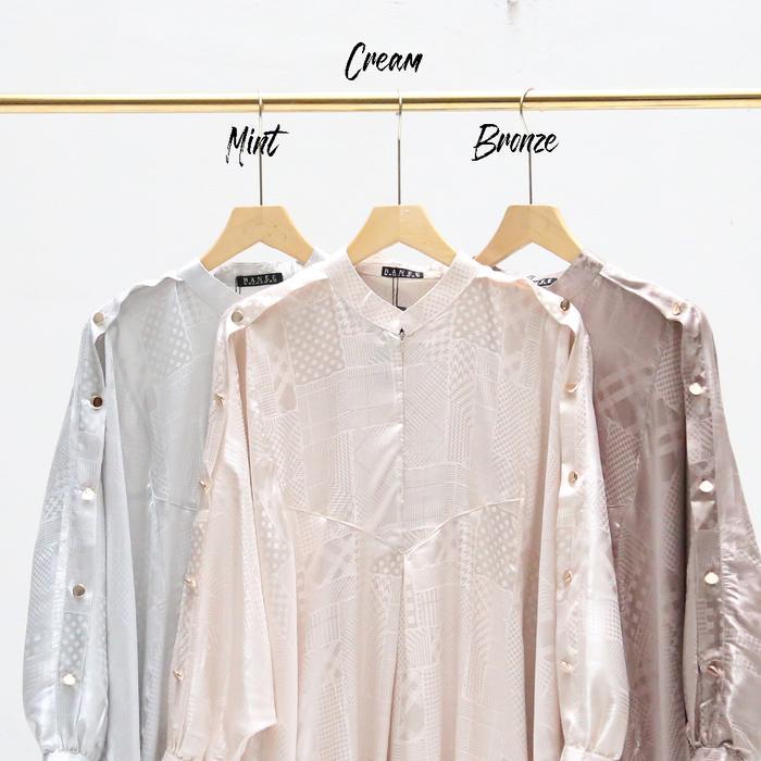 BIG SALE LEBARAN RANEE BRUGGMAN SHOP KAFTAN 01 SILK ALLSIZE WANITA DEWASA - CREAM