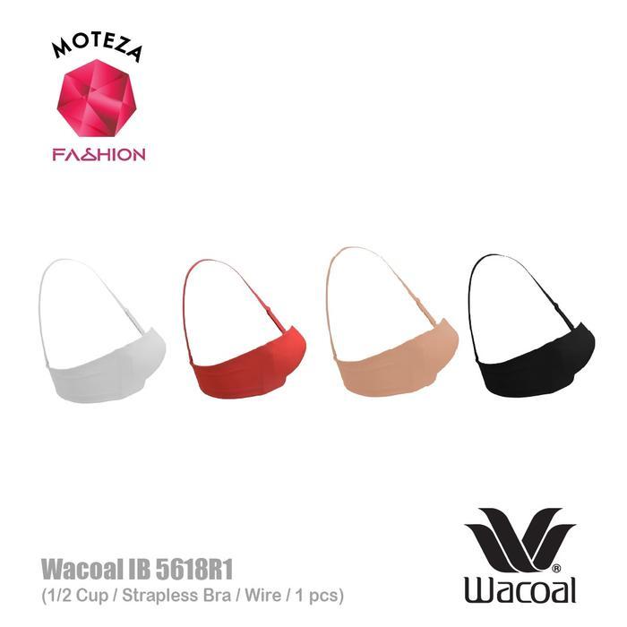 Wacoal Strapless Bra - IB 5618 R1 - 1/2 cup Busa Wanita Bh Tipis - Cokelat, C70 / 32C