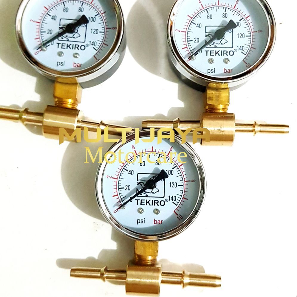 Manometer Pressure Gauge Tekiro & Nipel Fuel Pump Tester